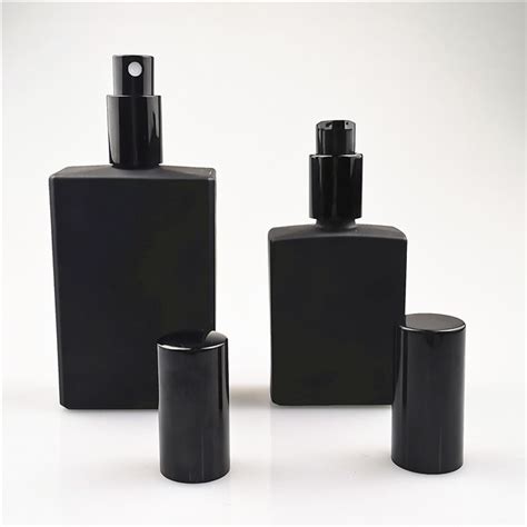 matte black perfume glass bottle supplier